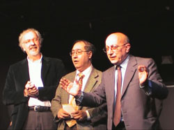 Gli autori  Jovane, Moretti e  Scir&egrave; (al centro)